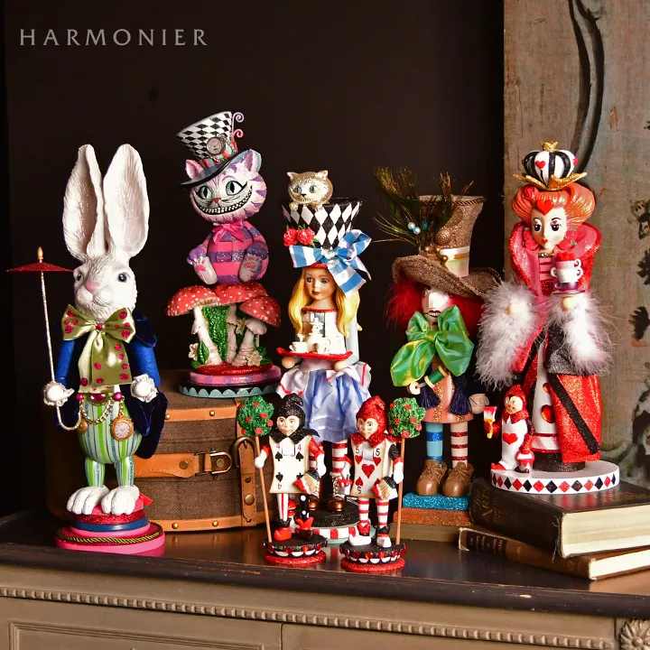 アリスインワンダーランドナッツクラッカー/ハートの女王 H45cm