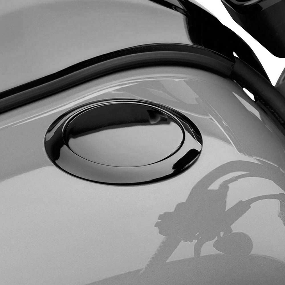 ハーレー、フラッシュ マウント フューエルキャップ ブラック