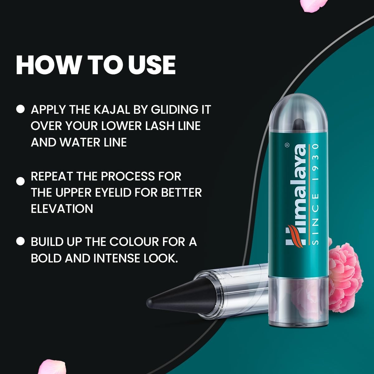 Himalaya Herbals Kajal, Black, 2.7g, | eBay