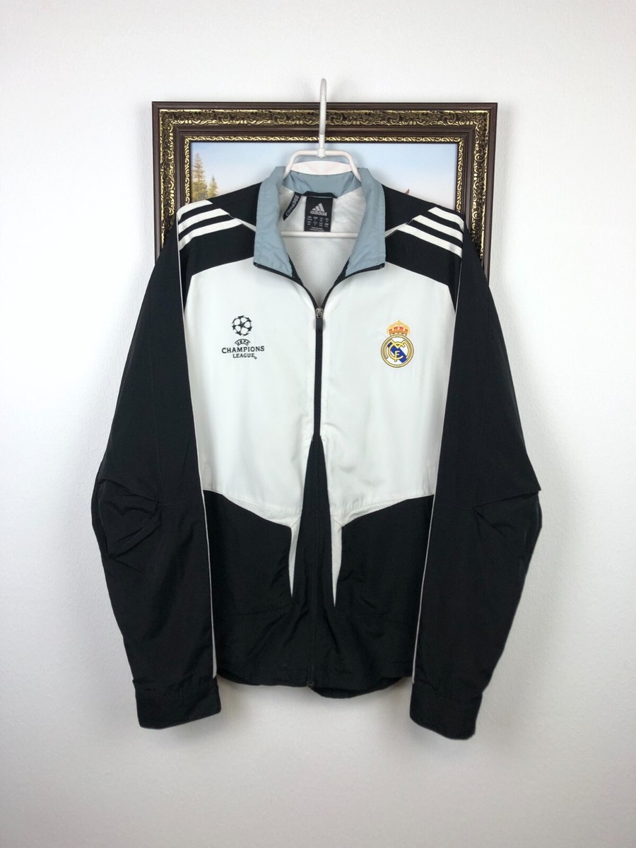 Vintage Adidas Real Madrid Football Jacket Soccer Mens Track Top