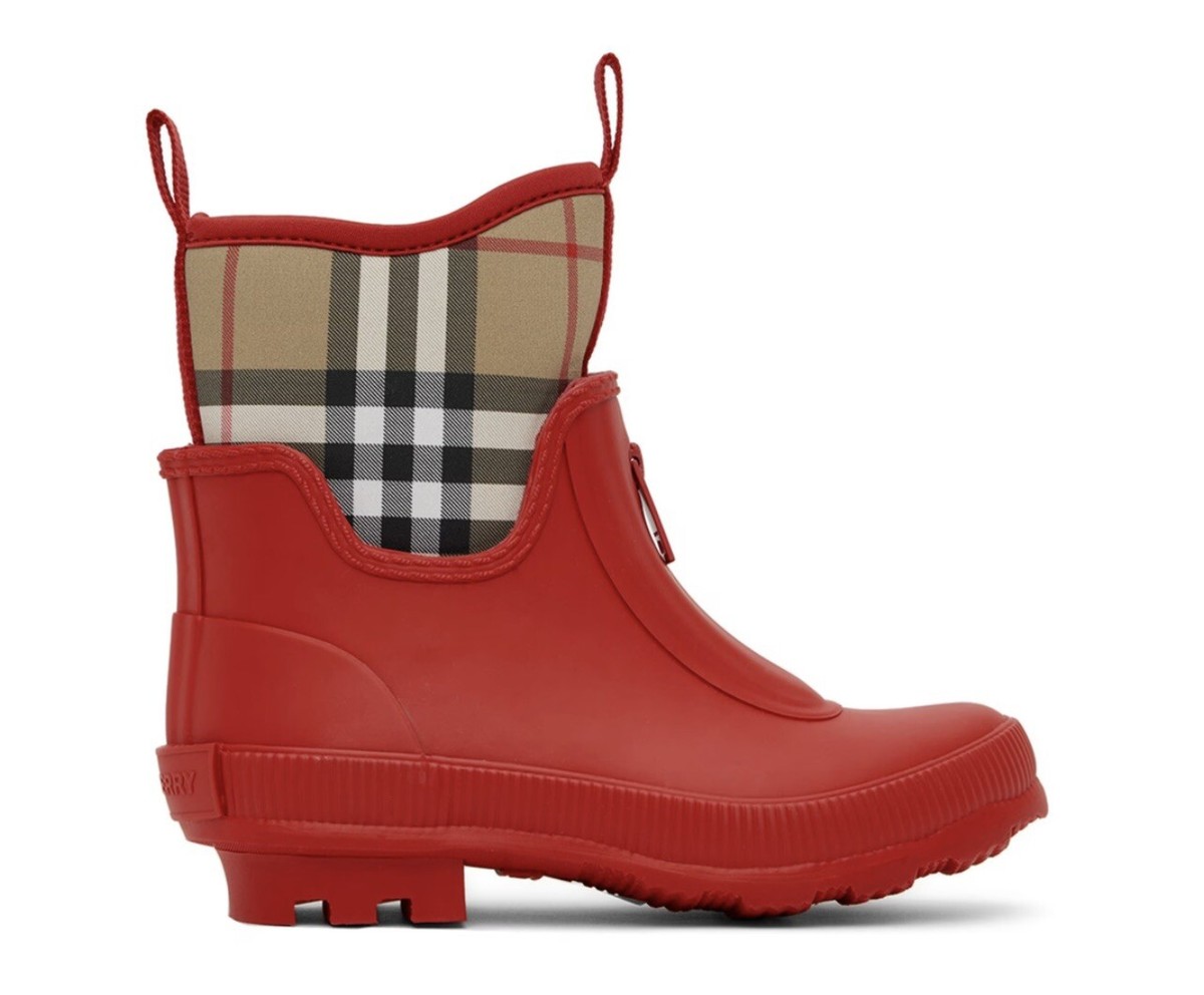 BURBERRY バーバリー レインブーツ 長靴 ノバチェック 23cm