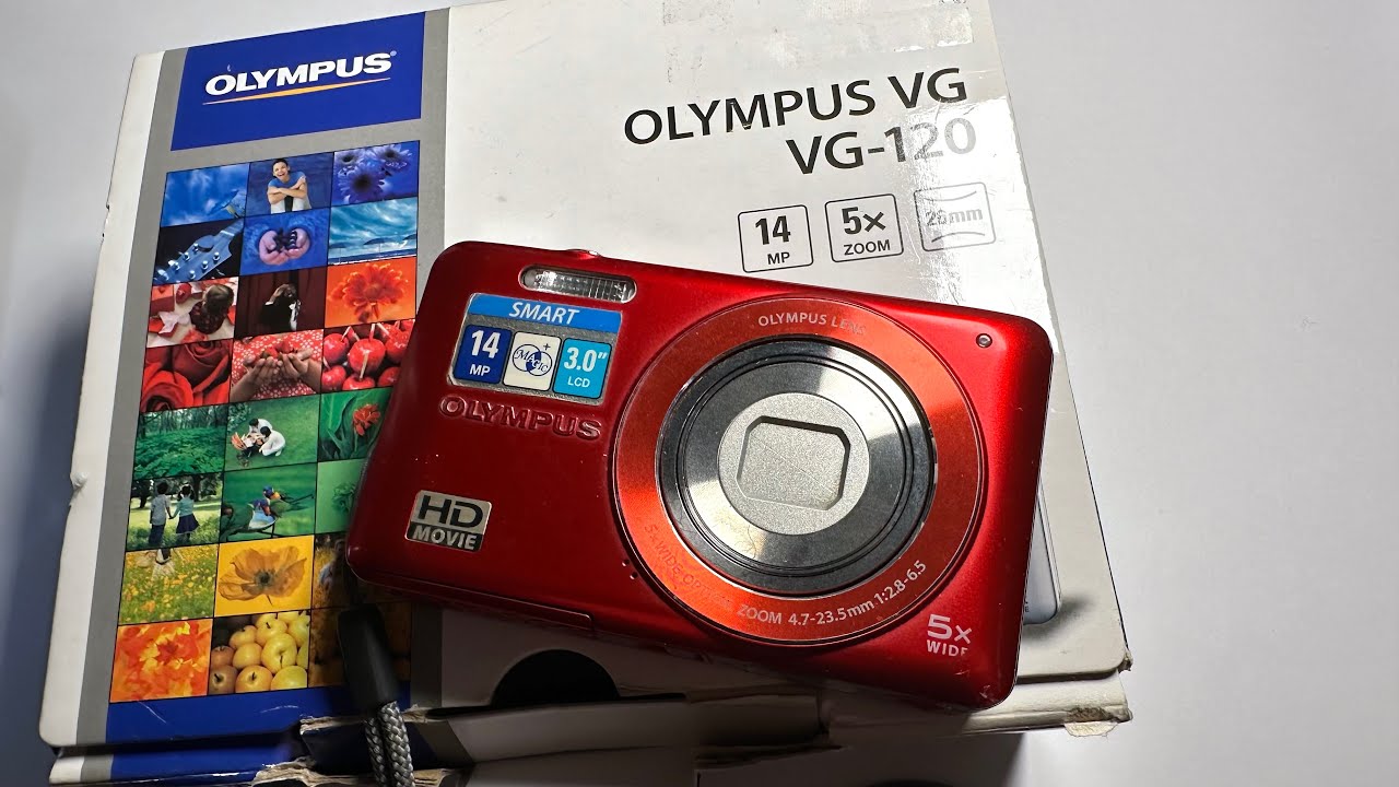 Olympus VG 120 RED Unboxing USED - YouTube