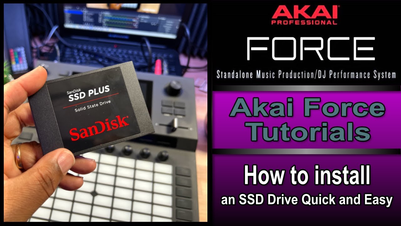 How to Install an SSD into Your AKAI Force Quick and Easy