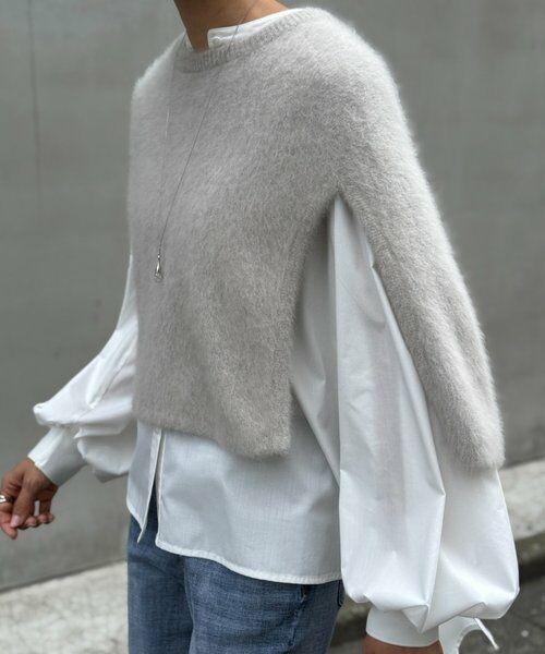 ファーニットポンチョ （ニット・セーター）｜BEARDSLEY / ビアズリー