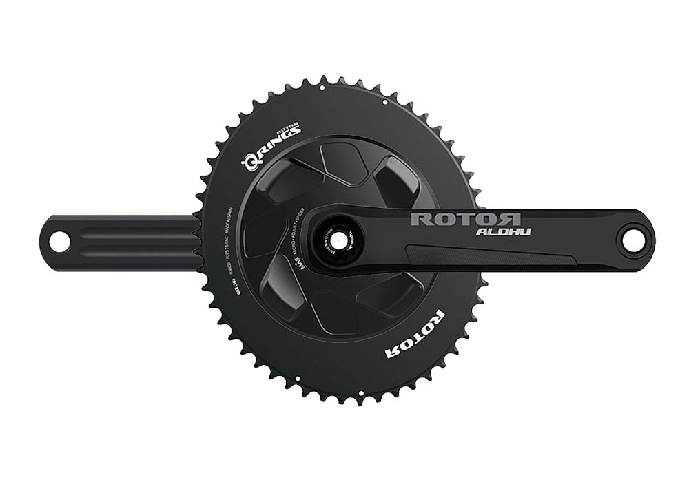 ROTOR ALDHU クランクアーム 165mm 美品 ROTOR ALDHU 165mm クランクアーム