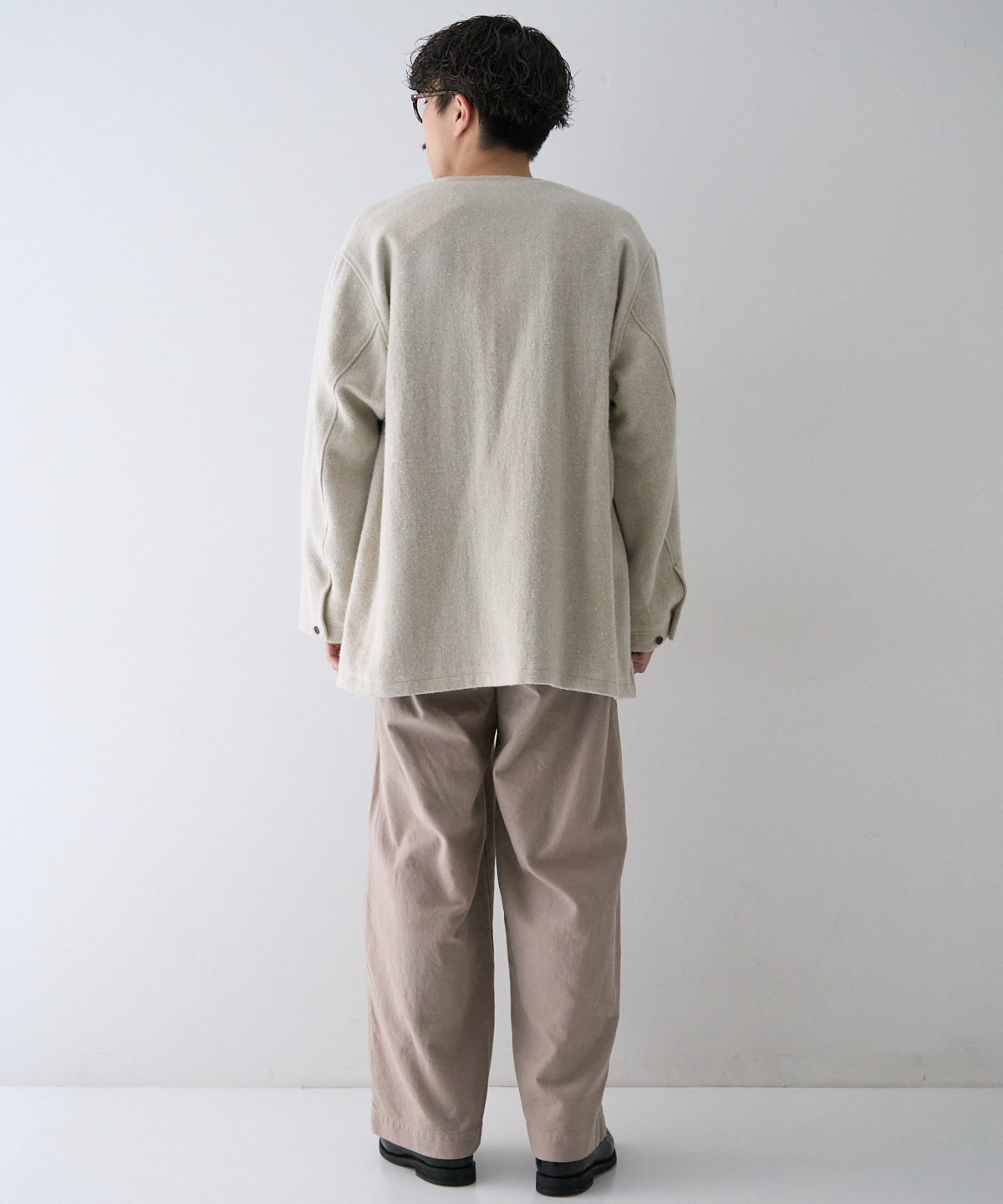 コットンリネン ギャバジン ミリタリートラウザーズ｜nest Robe