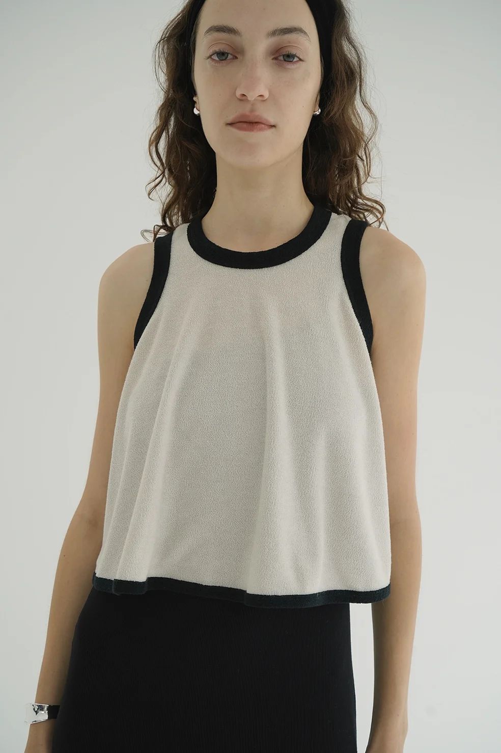 CLANE - パイル フレアショートトップス - PILE FLARE TANK TOPS