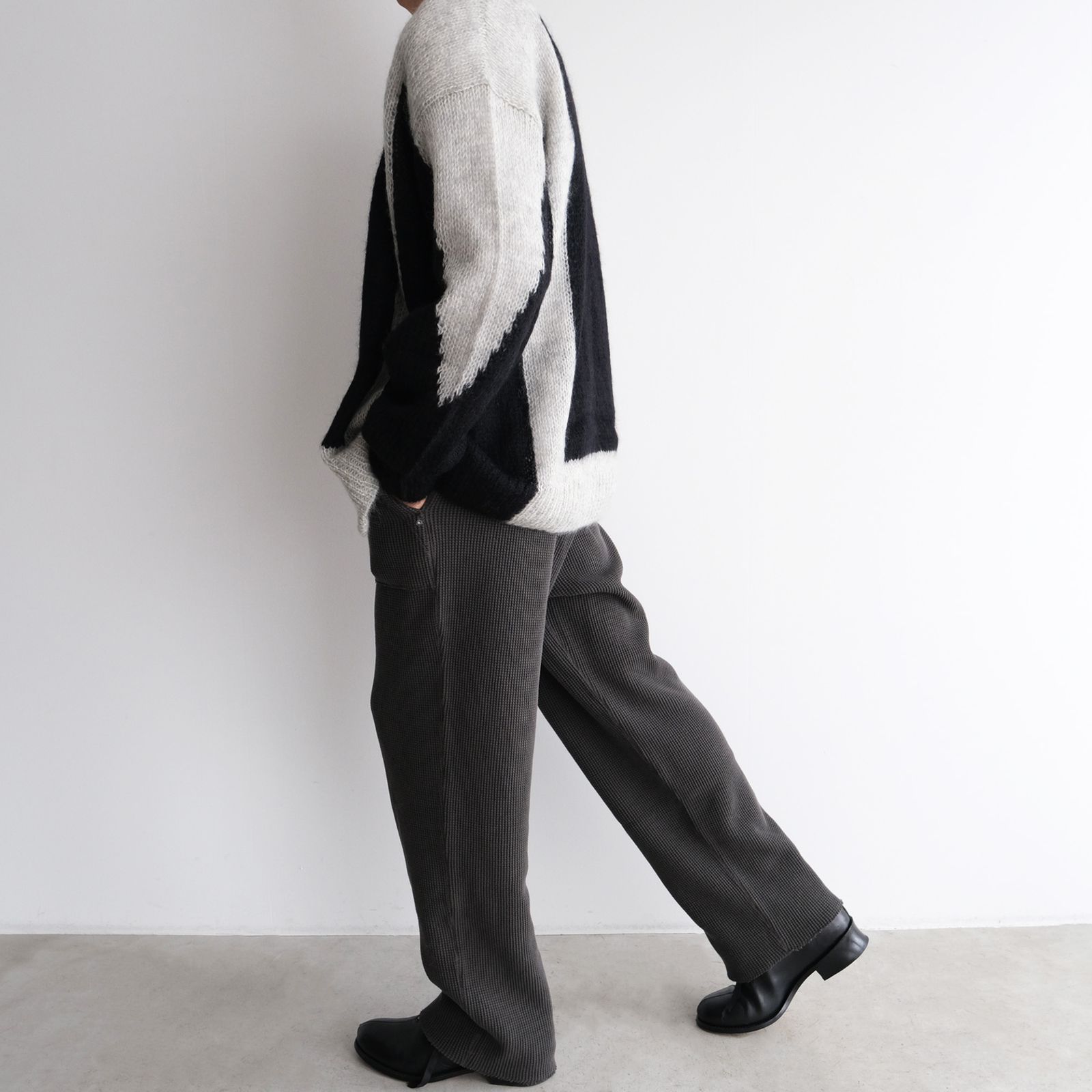 NOMARHYTHM TEXTILE - Hand Knitted Mohair Cardigan -カーディガン