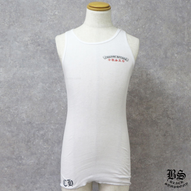 クロムハーツタンクトップスターズ＆ストライプスホワイト|クロム