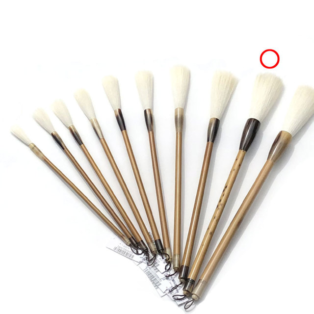 高級淨羊毛大筆 天遊特号 熟成細光鋒8.7×2㎝】◇半切全紙の漢字◇匠の