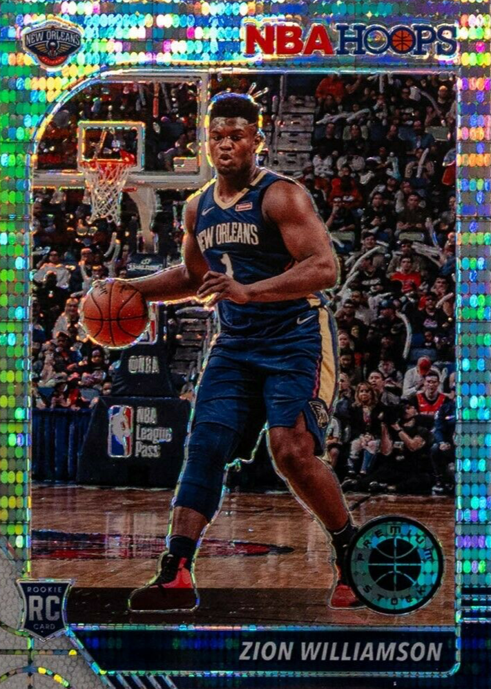 Zion Williamson 2019 Hoops Premium Stock #258 Pulsar Price Guide