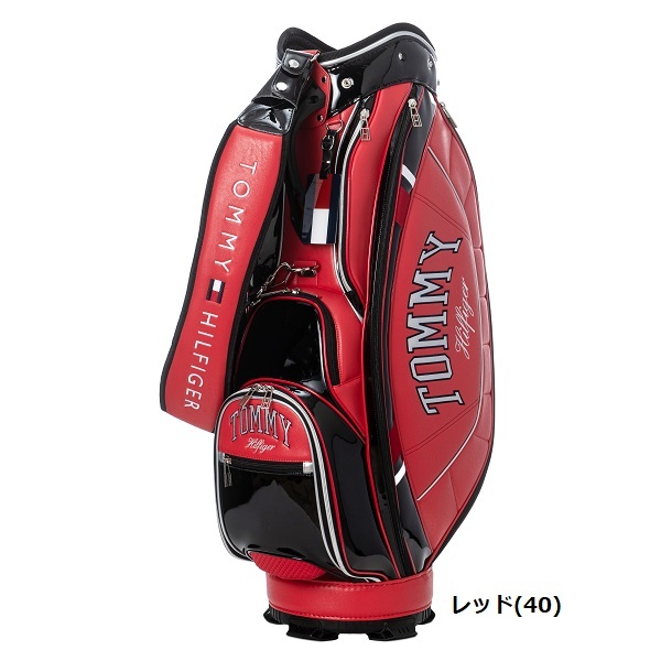 トミーヒルフィガー ゴルフ キャディバッグ エナメルスポーツ TOMMY