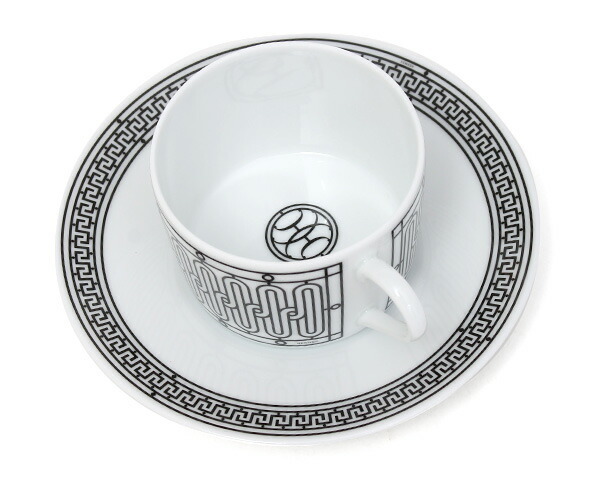 エルメス(HERMES) H Deco アッシュデコ ティーカップ＆ソーサー ペア