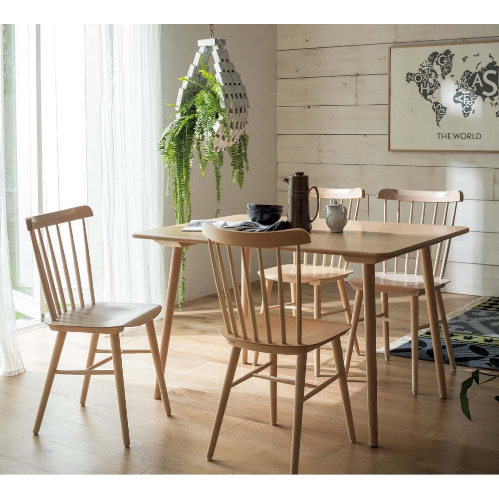 ウィンザーチェア（ベーシックカラー）曲げ木ダイニングチェア［チェコ