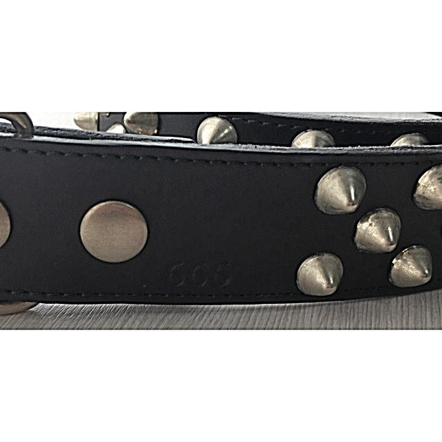 666 - 666 2×1連コニカルスタッズ ベルト パンクの通販 by Debbie's