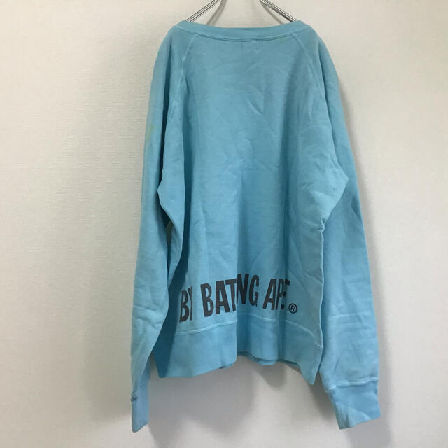 A BATHING APE - A BATHING APE エイプ スウェット トレーナー L 水色