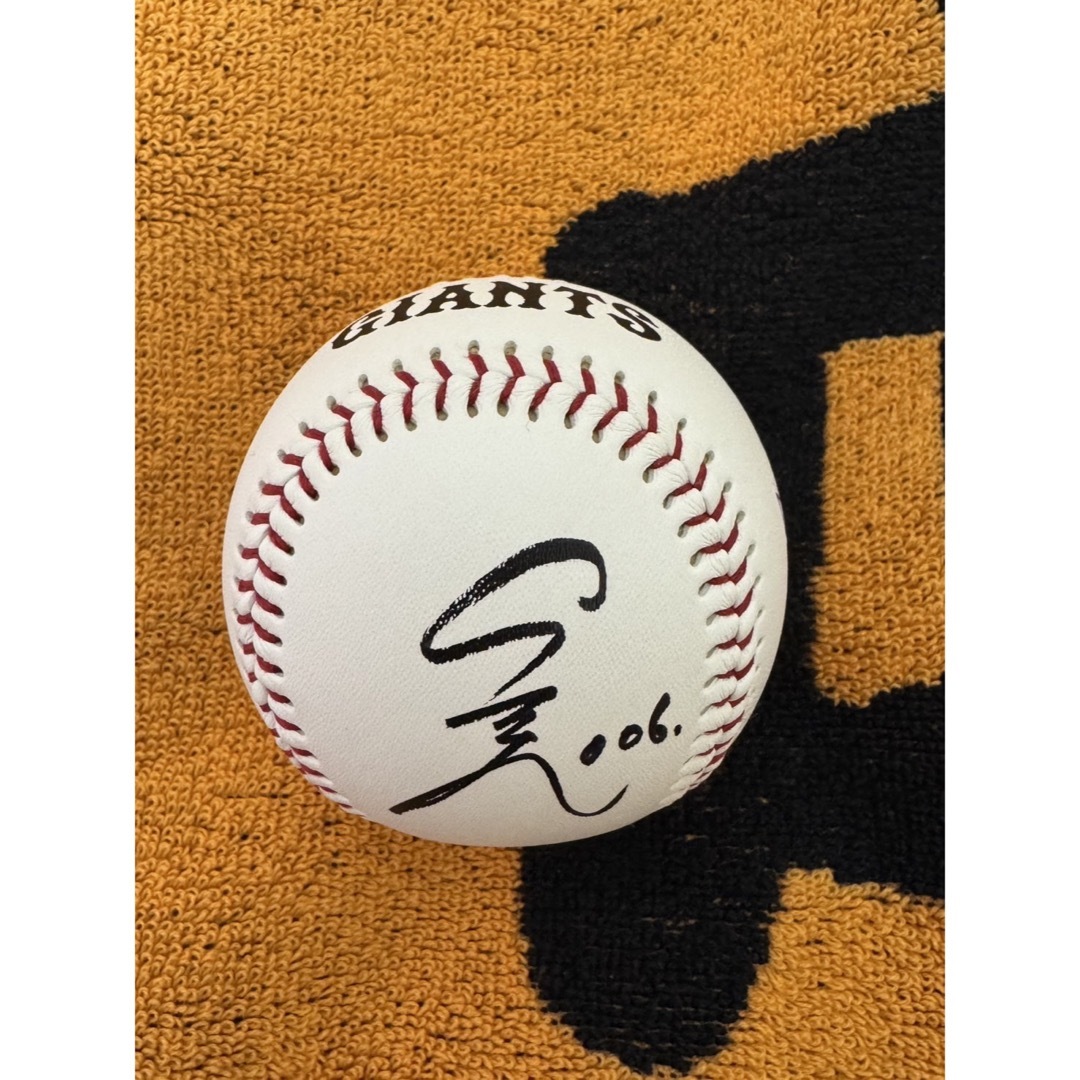 直筆サイン】坂本勇人 サイン入りボール GIANTS シーズンシート