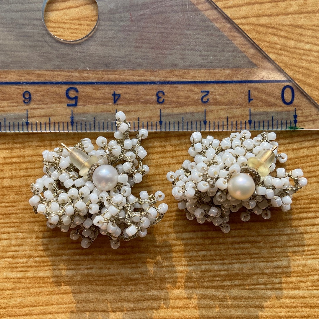 fua accessory 始まりの時 ピアス Lアイボリー片耳用