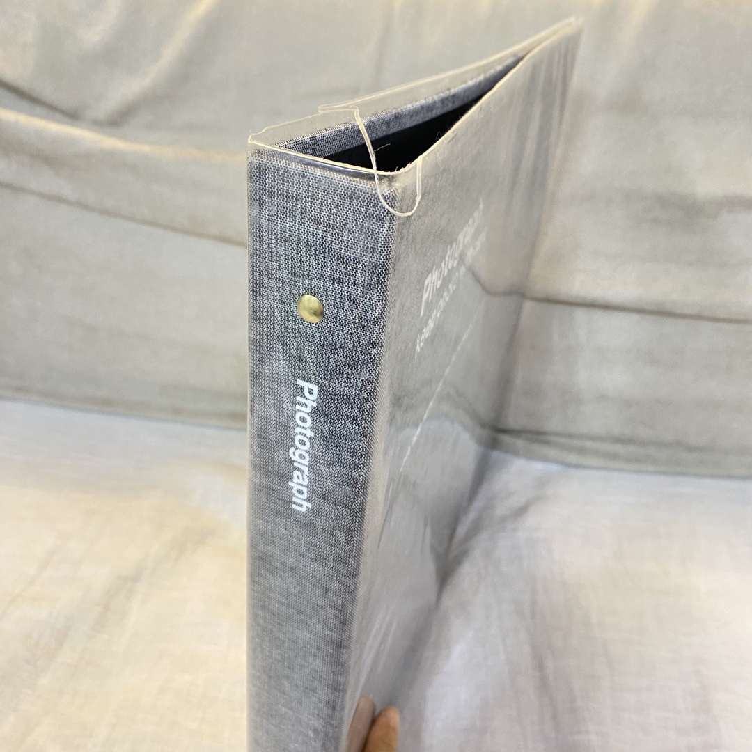 DELFONICS - DELFONICS Lサイズ PDフォトアルバム グレー 麻 リネン