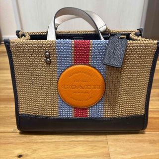 COACH - COACH デニム アコーディオン ジップ 長財布 CR554 B4/INの