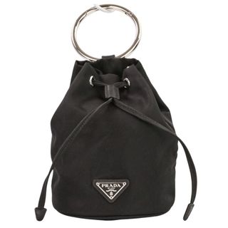 PRADA - プラダ 巾着ポーチ 三角ロゴ ブラック 黒の通販 by もん's