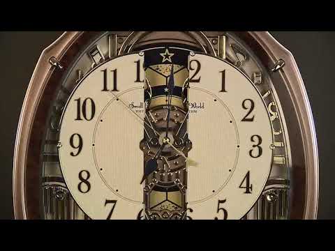 からくり時計 【スモールワールドアルディ】 木目 4MN545RH23 [電波