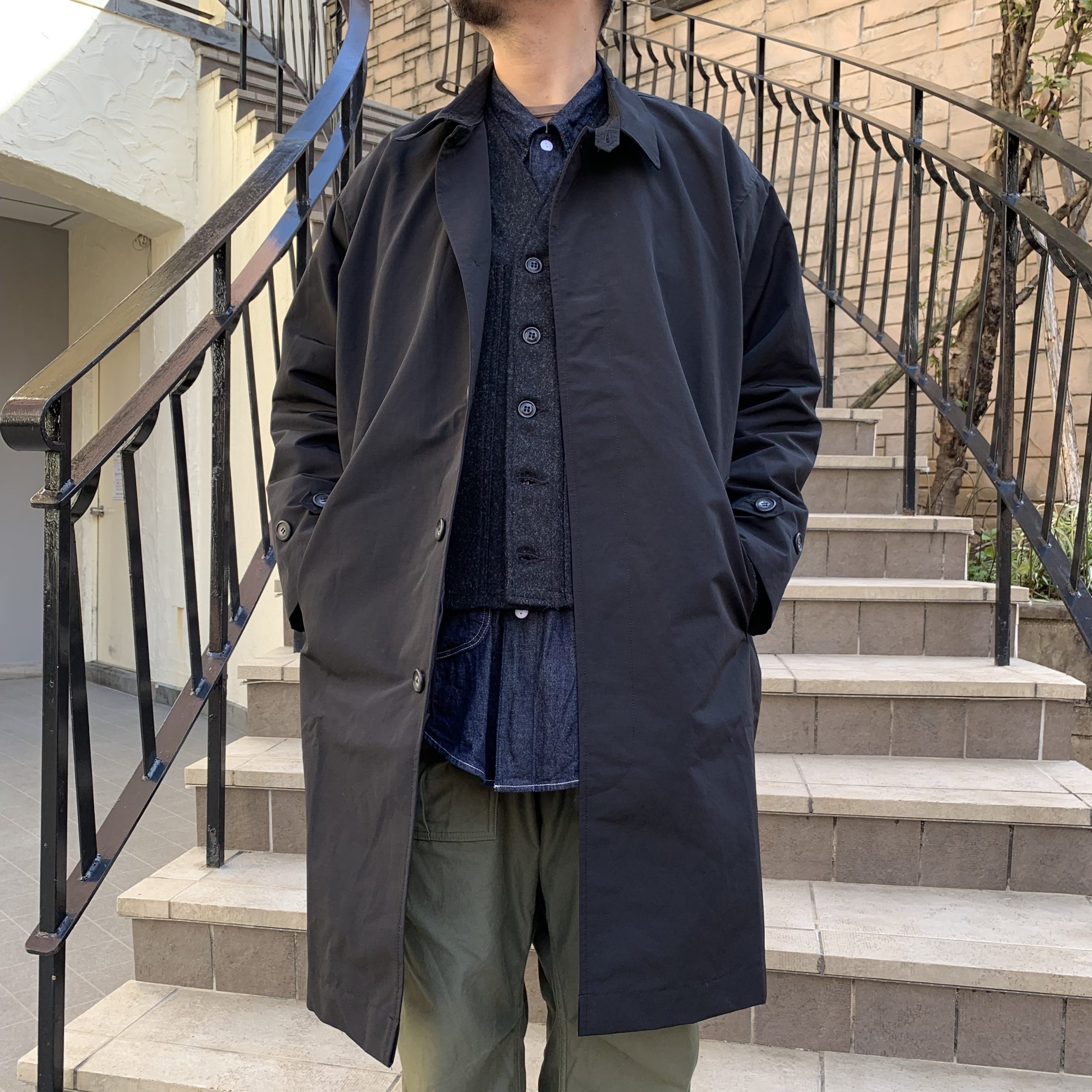 SASSAFRAS Gardening At Night Coat(60/40) | INDIGO BLUE