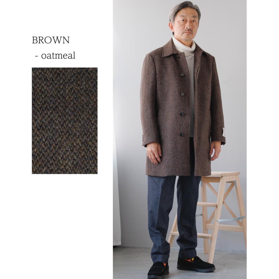 HARRIS TWEED（ハリスツイード） コート メンズ ステンカラー ウール