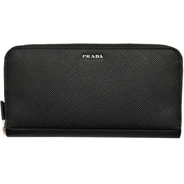 PRADA（プラダ） プラダ財布 ラウンドファスナー長財布 メンズ ユニ