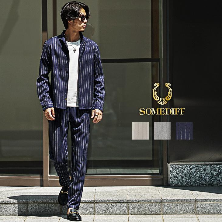 joker（ジョーカー） セットアップ メンズ ブランド 長袖シャツ メンズ