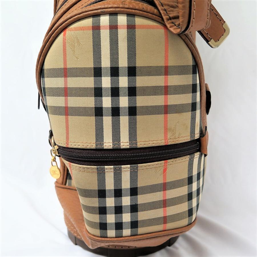 BURBERRY（バーバリー） ゴルフバッグ/キャディバッグ レザー ブラウン