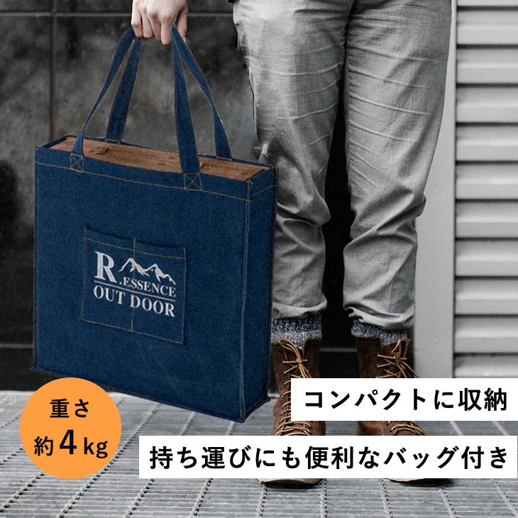 ハンドメイド 折りたたみフォールディングテーブル90 キャンプ