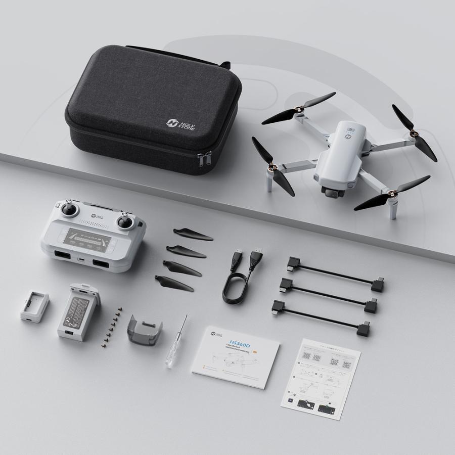 HOLY STONE ドローン カメラ付き 屋外 4Kカメラ GPS搭載 リモートID