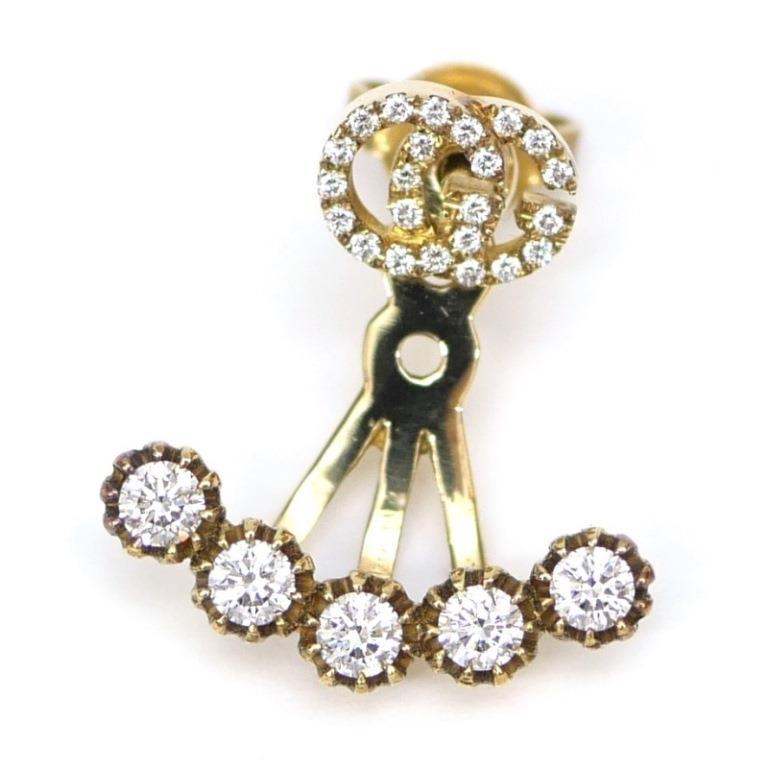 GUCCI（グッチ） ピアス 片耳用 シングル GGランニング ダイヤモンド