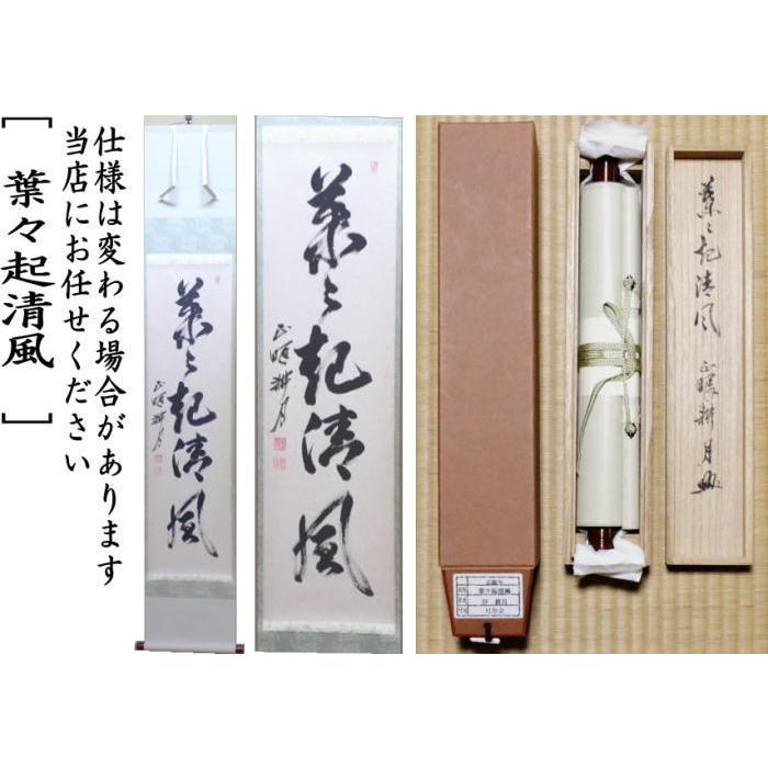 茶道具 掛軸 掛け軸 一行 葉々起清風 谷耕月筆 茶道 : 茶道具いまや