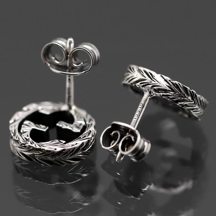 GUCCI（グッチ） ピアス インターロッキングG シルバー925 男女兼用