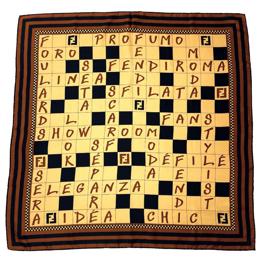 FENDI（フェンディ） スカーフ 大判スカーフ 正方形 シルク100