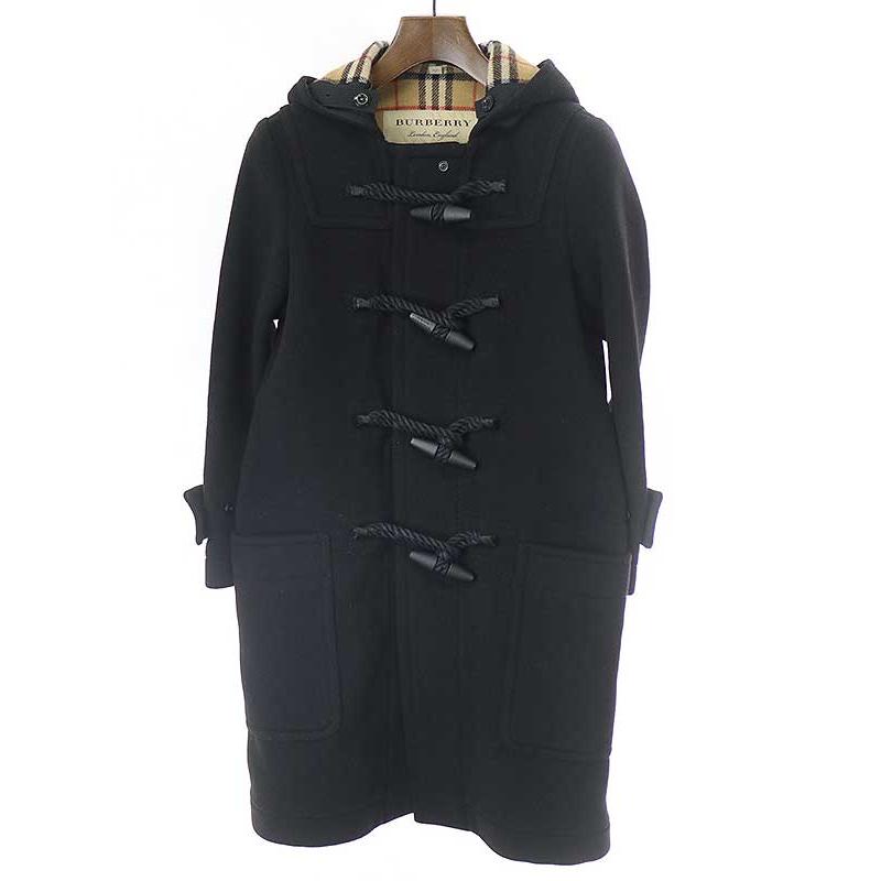 BURBERRY（バーバリー） バージンウールダッフルコート ブラック 34