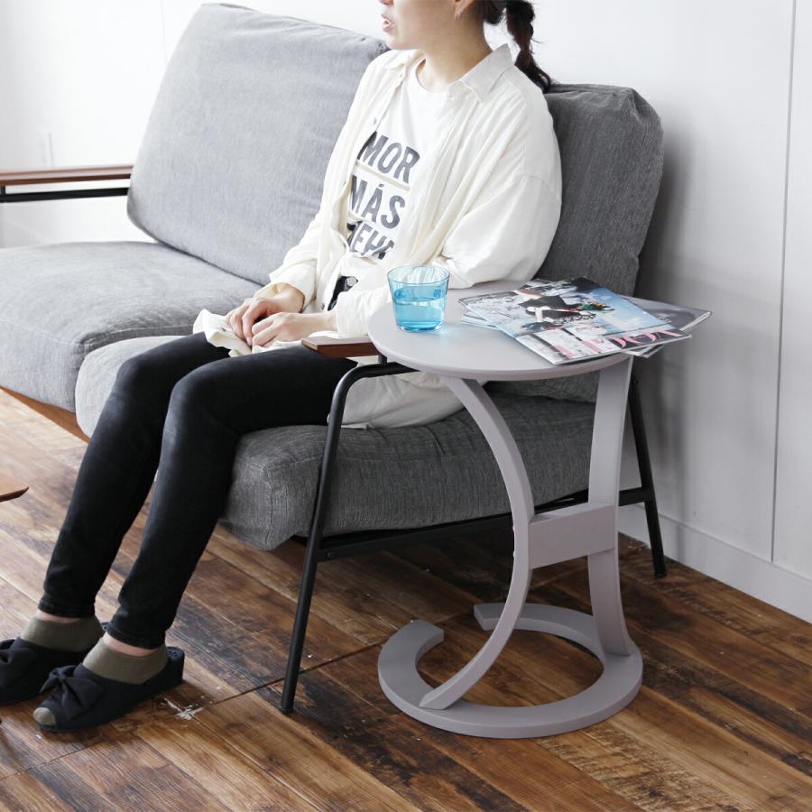 ロータス サイドテーブル W400 D400 H560 ナイトテーブル テーブル