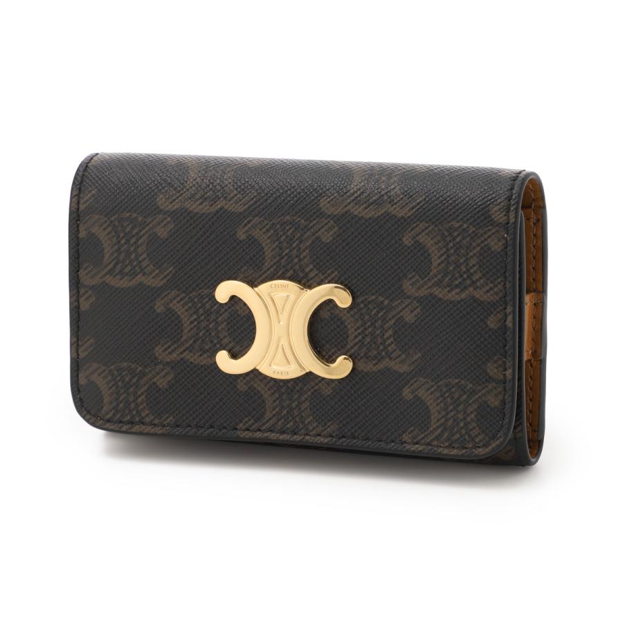 CELINE（セリーヌ） キーケース TRIOMPHE KEY CASE ブラウン