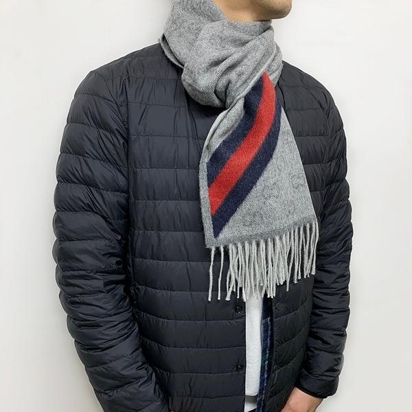 GUCCI（グッチ） ラッピング袋つき ウール マフラー メンズ レディース