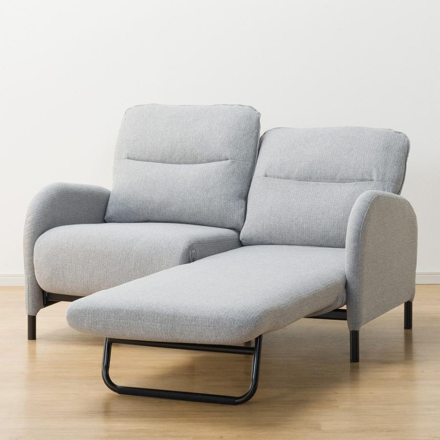 ニトリ（NITORI） カウチソファにもなるソファベッド 2人掛け (XL01 GY