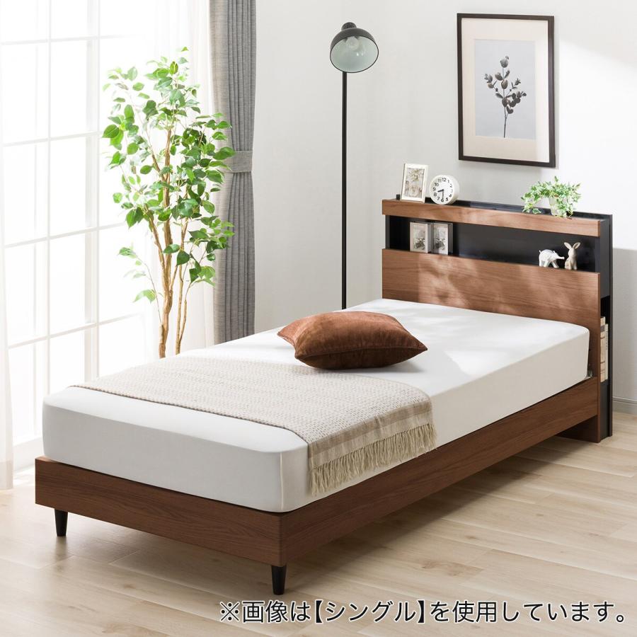 ニトリ（NITORI） セミダブル 棚付きすのこベッドフレーム(NS-005 LEG