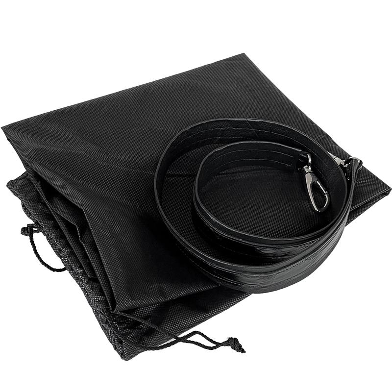 日本製 クロコダイル バッグ 黒 JRA 4109 センター取り ワニ 2way