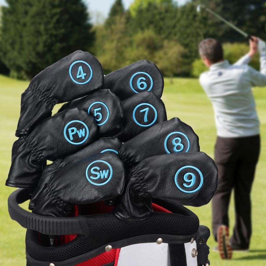 CRAFTSMANアイアンカバー ゴルフヘッドカバー Iron Cover 両面数字