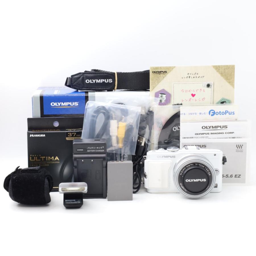 OLYMPUS ミラーレス一眼 PEN Lite E-PL6 レンズキット ホワイト LKIT