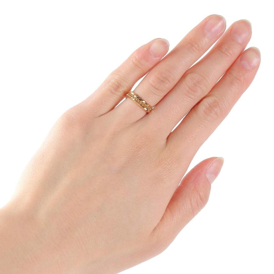 18金リング K18 12面トリプル喜平リング 日本製 (9号、内径15.66mm 外