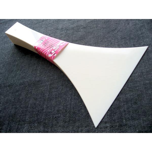 三味線撥(三味線バチ) 白象 民謡用 【40号】 練習用 プラスチック(プラ