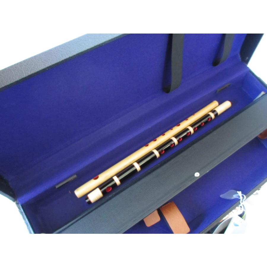 尺八篠笛兼用ハードケース(尺八ケース/篠笛ケース) 2本用 丈夫な日本製