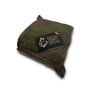 ブッシュクラフトスペイン】オイルスキン×ウールマット（大）グリーン